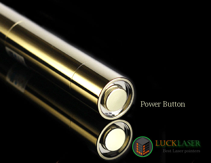 Cool golden style 2000mw blue laser pointer